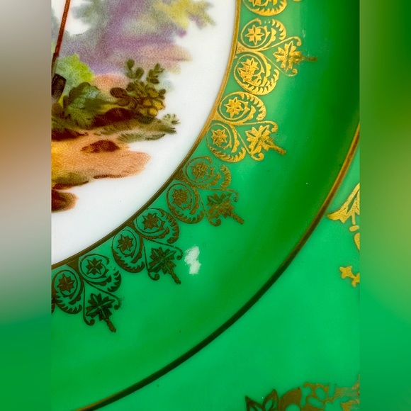 Volkstedt Porcelain 11” Handpainted Plate Made In Germany. - Picture 4 of 7